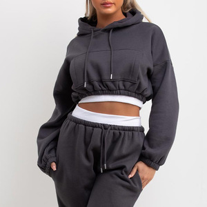 Ensemble de sweat-shirts à capuche pour femmes avec impression en relief, vente en gros, design personnalisé, impression de logo, sweat-shirt à capuche pour femmes de haute qualité - Product Image 5