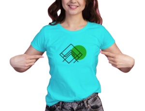 Camiseta de algodón puro con estampado digital para mujer, camiseta de manga corta con diseño personalizado de primera calidad, a la moda - Product Image 2