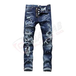 2023 nuevos pantalones vaqueros de algodón para hombre, pantalones vaqueros de alta calidad, pantalones vaqueros de primavera-invierno, pantalones casuales ajustados a la moda, pantalones baratos - Product Image 4