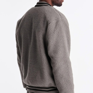 Blouson Bomber Sherpa de Haute Qualité pour Hommes Collection Hiver Vestes Personnalisées de Haute Qualité Tissu Respirant Prix Abordable 2026 - Product Image 6