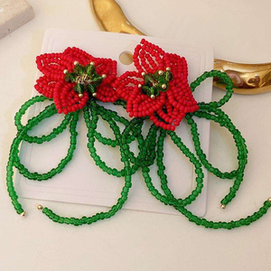 100 conceptions bijoux de mode coréen mode déclaration fleur femmes boucle d'oreille classique ethnique bohème été goutte boucle d'oreille - Product Image 1