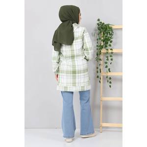 Sweat-shirt polaire Kangourou pour femmes et filles, à capuche, style quotidien, broderie soyeuse, fermeture éclair, motif lettre, vêtement d'hiver - Product Image 5