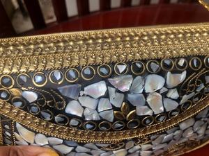 Nouvelle conception de sac à main de soirée pour femmes, sac de voyage en toile mosaïque avec logo de couleur personnalisé, broderie multifonction, taille personnalisée - Product Image 5