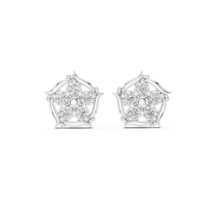 Moda de lujo S925 plata esterlina diamante completo D Color Moissanite corazón pendientes - Product Image 4