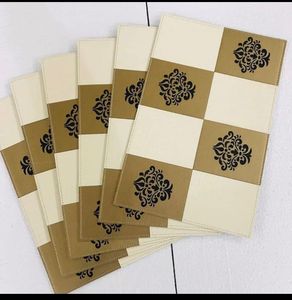 Alfombrillas modernas para mesa de comedor hechas a mano efecto degradado de Color personalizado característica impermeable directa de fábrica para el hogar restaurante Hotel - Product Image 1