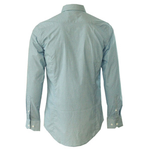 Chemise habillée décontractée pour homme en coton 100% de qualité supérieure, à manches longues, coupe ajustée, séchage rapide, anti-plis, respirante, idéale pour l'été - Product Image 3