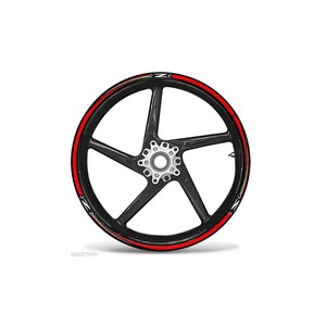 Per Kawasaki Z 17" Kit di strisce adesive rosse per adesivi moto compatibili con IT adesivi rossi - Product Image 1