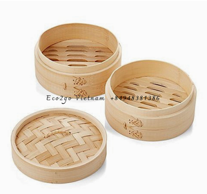 งานเซลที่ดีที่สุด! ตะกร้านึ่งทำจากไม้ไผ่แบบออแกนิก100% เป็นมิตรกับสิ่งแวดล้อมตัวอย่างและโลโก้ฟรีในเวียดนาม - Product Image 4