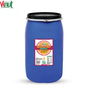 200kg Drum VINUT Concentrate Passion Fruit juice (100% Natural) Wholesalers Factories Barrel Fruit juice Concentrate