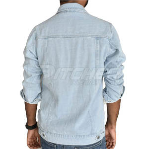 Chaqueta vaquera de invierno para hombre hecha a medida con logotipo frontal, diseño reversible y ecológico - Product Image 6