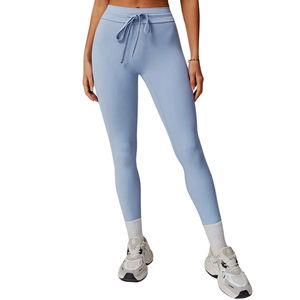 Custom Soft Fabric Women's Fitness Leggings Seamless Solid <b>Tights</b> for Athleisure Yoga or Gym Performance Summer Use - Product Image 5