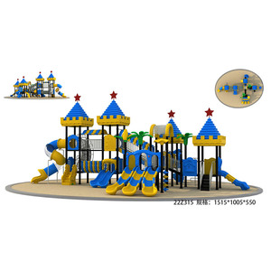 Aire de jeux commerciale pour bébés et enfants, toboggans, équipement de jeux en plastique d'extérieur, jouets d'aire de jeux pour enfants, <span class=keywords><strong>parc</strong></span> d'attractions - Product Image 4