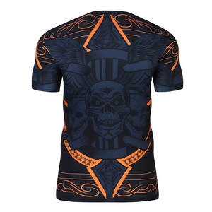 Vente en gros dernière conception de votre propre logo personnalisé sublimé imprimé UV Surf Rash Guard fabricant de vêtements de sport sérigraphie personnalisée - Product Image 4