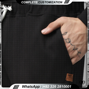 Conjuntos de chándal de algodón 100% para hombre Sudadera con estampado de color sólido y pantalón largo para verano - Product Image 6