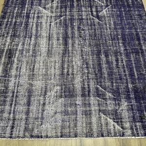 พรมตุรกีวินเทจ ขนาด 6.1x8.8 ฟุต (187x269 ซม.) ลายดอกไม้สีน้ำเงินเทา - Product Image 2