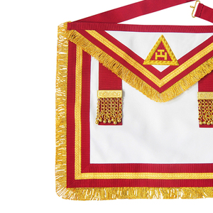 Delantal de rey de Arco Real irlandés de alta calidad con flecos Delantal de Regalia de Masones de bajo precio - Product Image 2