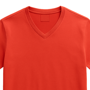 Camiseta de Cuello en V para Hombre, 100% Algodón Orgánico de Lujo, Preencogida, Certificada por GOTS, Premium, Manga Corta, Transpirable - Product Image 5