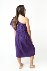 Vestido azul elegante, sin tirantes, con hombros descubiertos, bordado, Sexy, Midi, largo hasta la rodilla, novedad de 2023 - Product Image 2