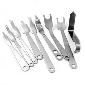 Juego de retractores de articulación de cadera, instrumentos quirúrgicos ortopédicos de 9 piezas, acero inoxidable de alta calidad, grado quirúrgico Manual, autoclavable - Product Image 4