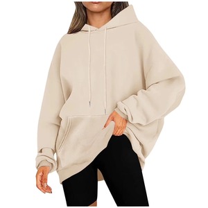 Sudadera Larga de Invierno para Mujer, Estilo Holgado, 100% Algodón, Corte Informal y Relajado, de Fábrica para Exportación - Product Image 3