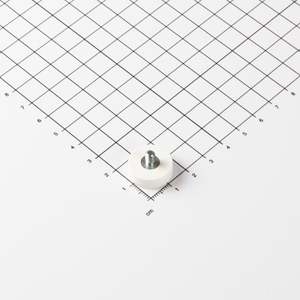 Sistema magnetico gommato Ø18x6mm con perno filettato - Product Image 1