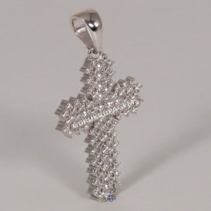 Experimenta la elegancia del colgante elaborado en oro blanco de 14KT con diamantes de laboratorio reconocidos por su distinguida claridad VVS - Product Image 4