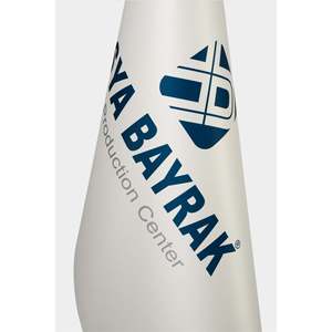 Mástil de aluminio con logotipo personalizado y bandera digital de seda para exhibición en el sector automotriz y de seguros - Product Image 3