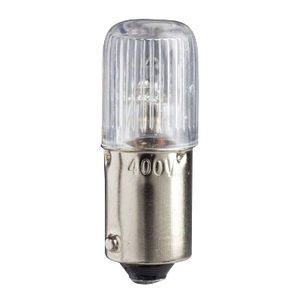 Luce Indicatrice al Neon Trasparente SCHNEIDER ELECTRIC DL1CF220 230V/2.6W per Segnalazione-BA 9s - Product Image 1