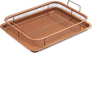 MS-bandeja de servicio de té personalizada de Metal de cobre, con mango, mesa de comedor decorativa, bandeja superior para el hogar, oficina y café - Product Image 1