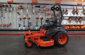 Achetez à prix d'usine la tondeuse autoportée diesel Kubota ZD1211 à rayon de braquage zéro, équipement de jardinage commercial - Product Image 3