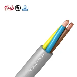 Hoge Kwaliteit Vde Saa 2c 3c 4c 5c Pvc Geïsoleerde Kabel 4Mm 6Mm Ronde Kabel Flexibele Elektrische Kabel