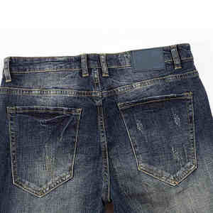 Pantalones Vaqueros de Mezclilla para Hombre, Corte Slim, Diseño Personalizado, Estilo Urbano, Transpirables, Lavado Claro, para Invierno - Product Image 4