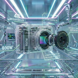 Fotocamera Digitale Tascabile per Bambini con Sensore di Immagine da 48 Megapixel, Video 1080p, Flash, Messa a Fuoco Fissa, Lettore MP3 e Funzione Selfie - Product Image 3