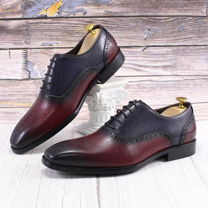 Chaussures habillées en cuir pour hommes, style classique, plusieurs couleurs (noir, marron, bleu), vente en gros pour le marché mondial - Product Image 3