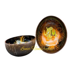 Cuencos de cáscara de coco ecológicos artesanales vietnamitas 100% con patrón único hecho en Vietnam - Product Image 4