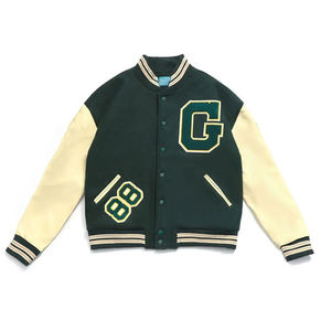 Chaqueta de Béisbol Letterman Personalizada al por Mayor para Hombre - Tejido de Lana Reversible Impermeable de Alta Calidad - Product Image 1