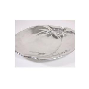 Dernier plateau de service en aluminium pour décoration de table de mariage Design de tomate Plateau de service de haute qualité avec miroir polonais pour la maison - Product Image 1