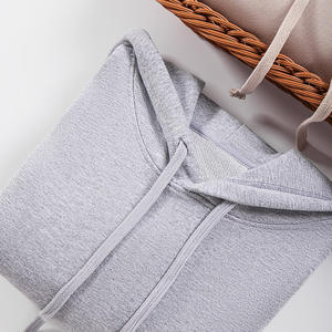 100% coton 370GSM unisexe sweat à capuche surdimensionné à manches longues Logo personnalisé tissu éponge français écologique anti-rétrécissement sweats à capuche - Product Image 3