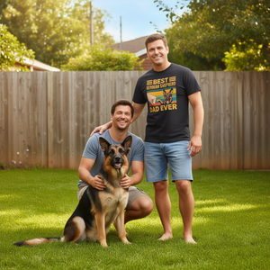 T-shirt 'Miglior Papà di Pastore Tedesco di Sempre' - Abbigliamento Promozionale per Pastori Tedeschi - Product Image 3