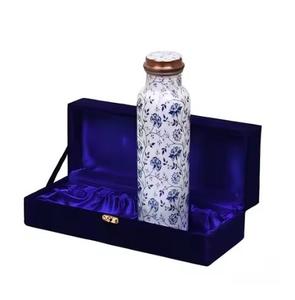 Botella de agua de cobre hecha a mano de primera calidad para niños Diseño a prueba de fugas de boca ancha para beber saludable Botellas de cobre para beber directamente - Product Image 2