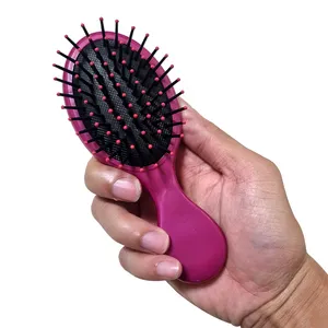 Malaysia Supplier Coated Nylon Handle Paddle Hairbrush Suitable for All Hair Types and Even Wigs