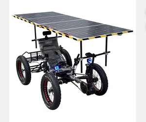 *Listo para envío* Bicicleta reclinada eléctrica TrikExplor Bafang 500w todoterreno con neumáticos gruesos F420E con panel solar - Product Image 2