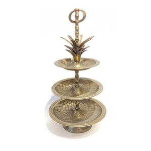 Attractive Fruit Cake Serving Metal Cake Stand Dinner <b>Table</b> Top Decoration Sustainable <b>Birthday</b> Cake Pastry Serving Platter - Product Image 4