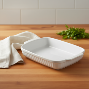 Bandeja para Hornear de Cerámica Guardini (30x18cm) Blanca COTC7A, Muy Útil para Hornear y Cocinar - Product Image 3