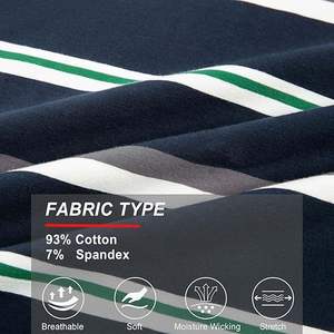 Polo de fitness décontracté pour hommes, tissu tricoté 100% coton, séchage rapide, confortable et extensible, grande taille, vente en gros - Product Image 2