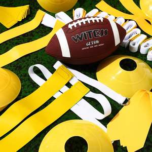 Ensemble de ceintures de football américain réglables pour 6 joueurs avec 3 drapeaux par ceinture pour enfants, adolescents et adultes - Product Image 6