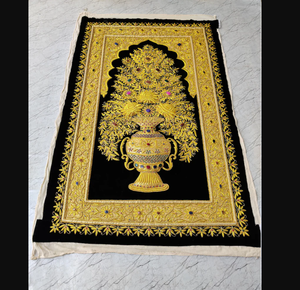 Zari Tenture murale écologique Zari Broderie Résine Tissu Imperméable Auto-Adhésif Installation pour - Product Image 3