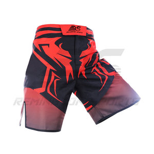 MMA กางเกงขาสั้นสำหรับผู้ชาย,บริการ OEM กางเกงมวยกางเกงผู้ชาย | เตะมวยกางเกงขาสั้นสีทึบมาใหม่ - Product Image 2