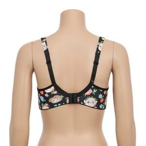 Sujetador Deportivo Transpirable Estampado para Mujer, Poliéster y Elastano, Soporte Suave, Impresión por Transferencia de Calor, Cómodo para Uso Diario, Lencería - Product Image 2