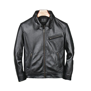 Nouvelles vestes en cuir Veste en cuir personnalisée pour hommes Veste en cuir originale pour hommes produit à vendre - Product Image 1